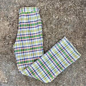 Vintage 1970’s custom tailored plaid trousers made in India
